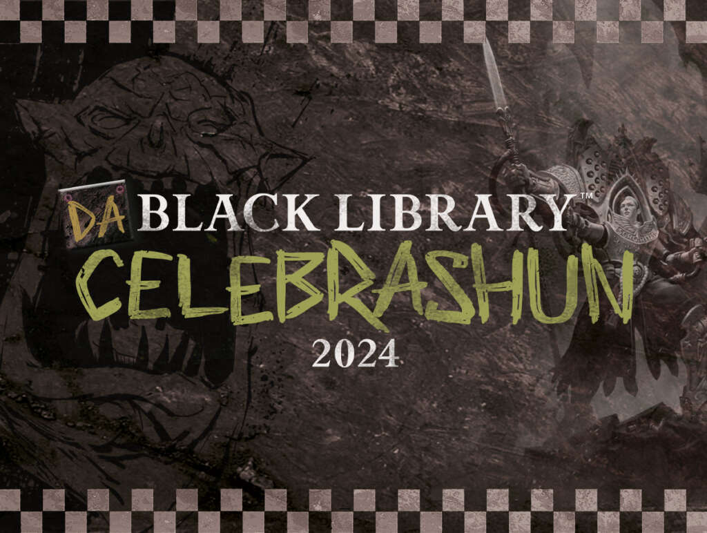 The official Black Library Celebration 2024 banner released online by Games Workshop.