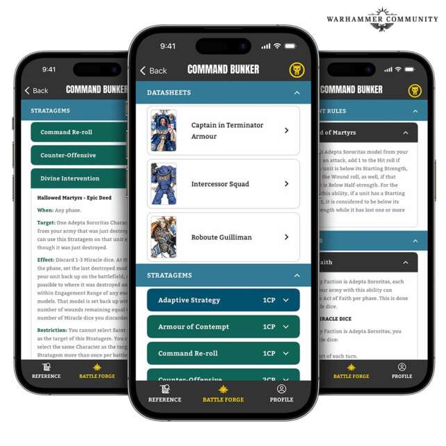 WARHAMMER 40K APP visual data 7