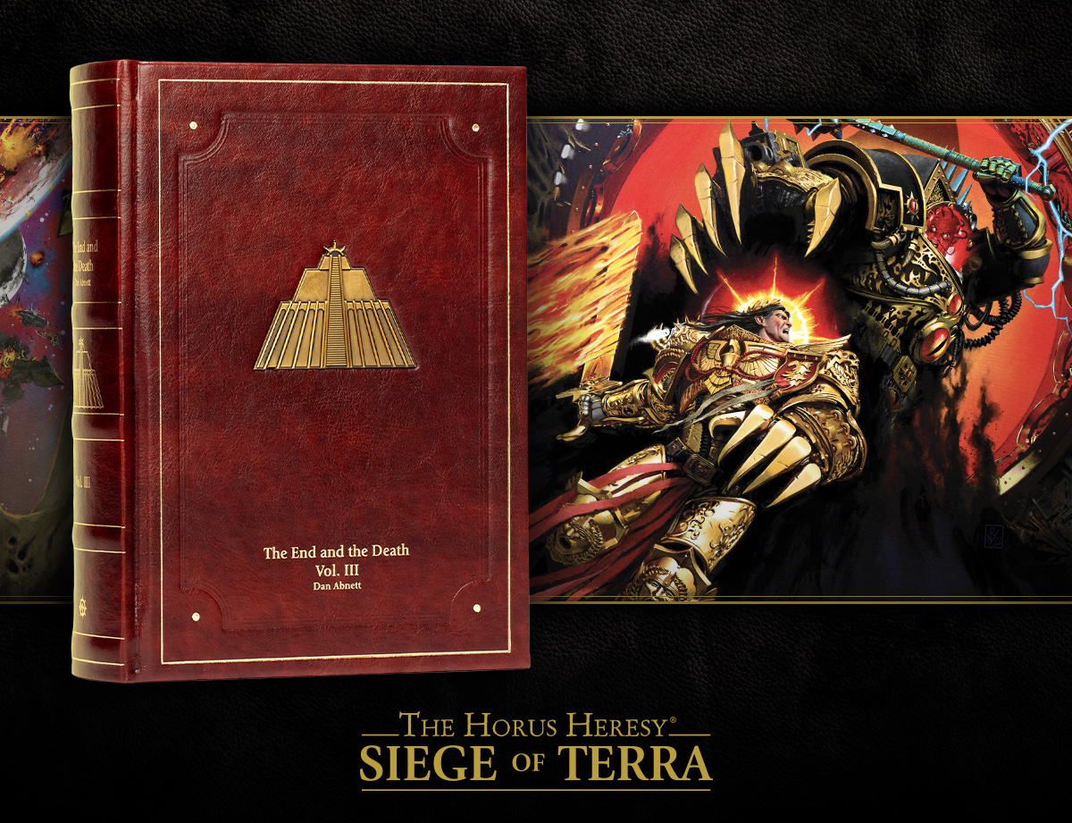 The limited edition leather bound version of the <b>Warhammer</b> 40K book &quot;T...