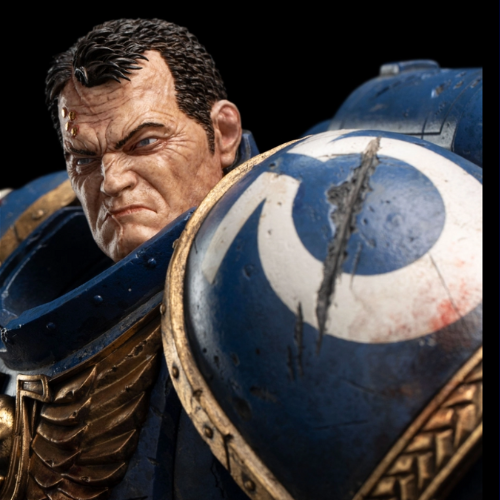 space marines Lieutenant Statue 210 mm