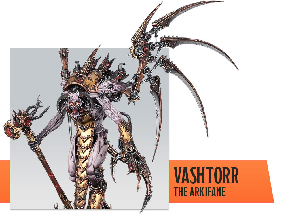 The Vashtoor the Arkifane figure that was nominated for the 2023 Warhammer Miniature of the Year contest.