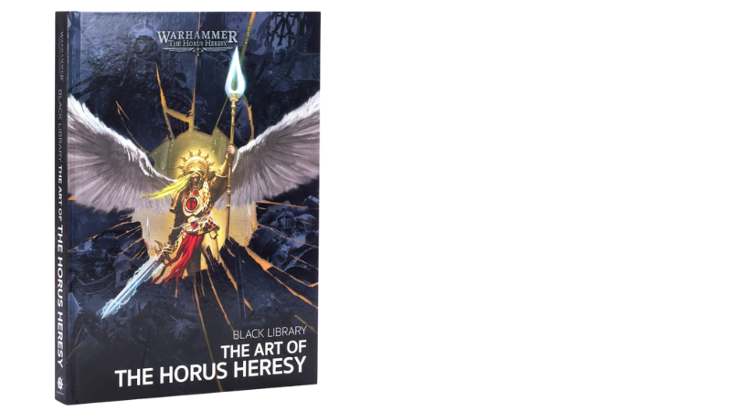 The cover to the upcoming Warhammer 40K book "The Art of the Horus Heresy."