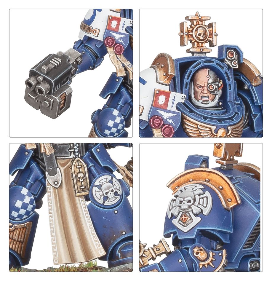 A close up of the weaponry featured in the new Captain in Terminator Armour.