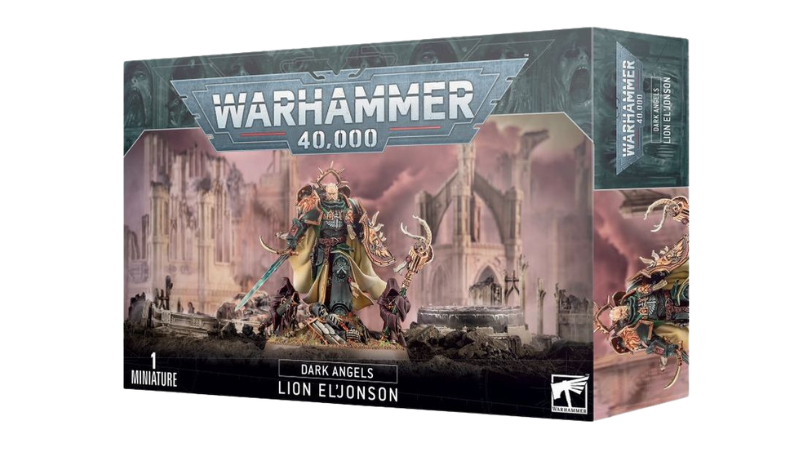 The Warhammer 40K 10th Edition Lion El'Jonson model box set.