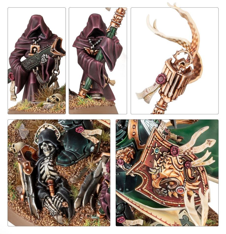 Details featured on the new Warhammer 40K Lion El'Jonson model, including his bade and weaponary.