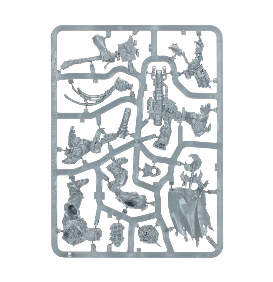 The grey plastic sprue for the new Ufthak Blackhawk model.