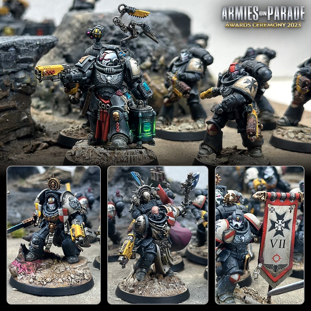 An entry of Black Templars from the 2023 Warhammer Armies on Parade contest.