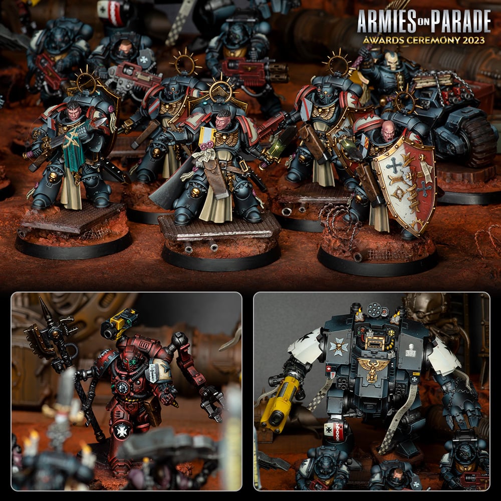 The Gold winner of the Armies on Parade contest featuring Black Templars.