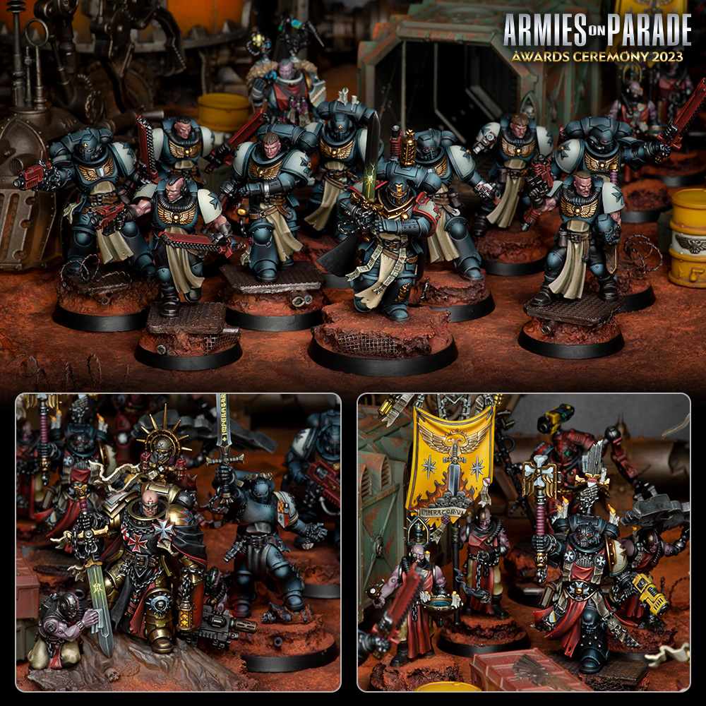 The Gold medal winner of the Armies on Parade contest featuring Black Templars.