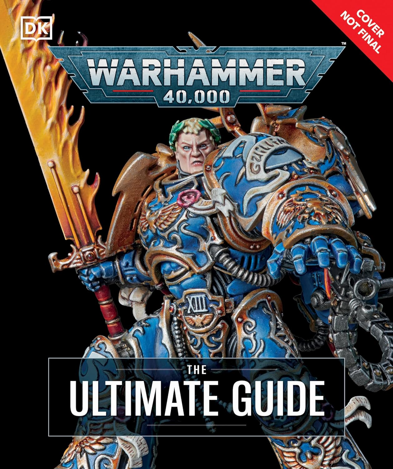 The cover to "Warhammer 40,000: The Ultimate Guide," a new visual reference book from DK.