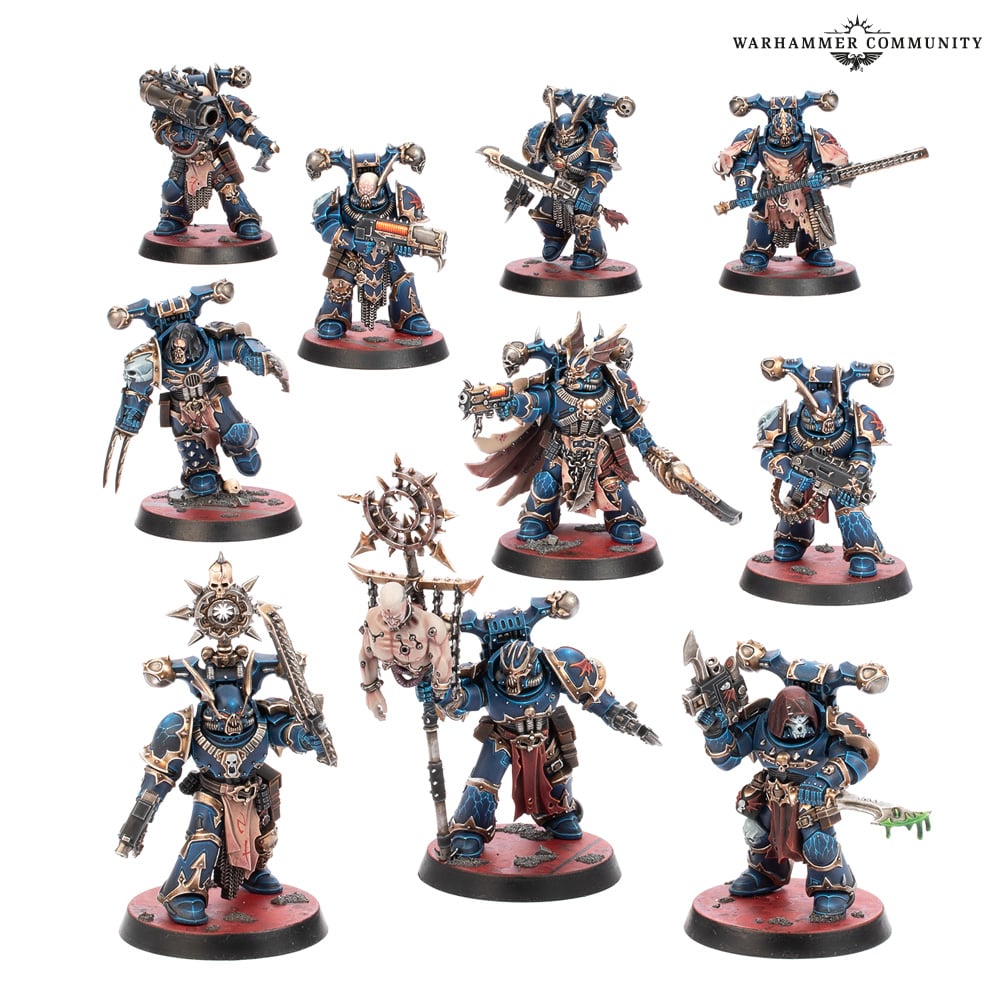 The new Nemesis Claw Night Lords miniatures included in the Kill Team Nightmare box set. 