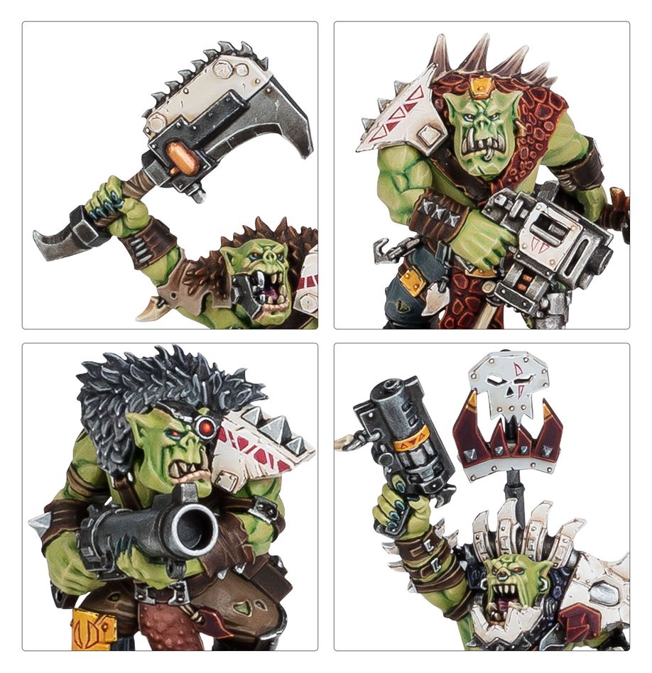 A close up of the Beast Snagga Boyz model included in the new 2024 Ork Combat Patrol for Warhammer 40K.